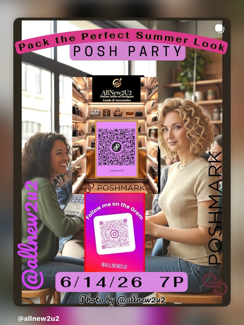 🎉TB UPDATED POSH PARTY LINEUP>Poshmark Party Main Listing Week’s Up! Let’s GO - Picture 4 of 8